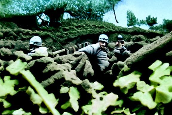 German Soldiers in Trenches During World War II