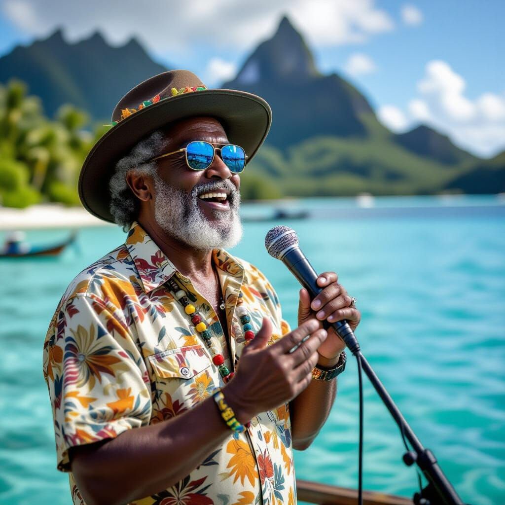 Max Romeo Sings on a Polynesian Island