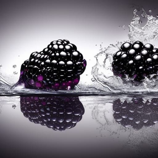Blackberry Splash: Epic Digital Matte Painting