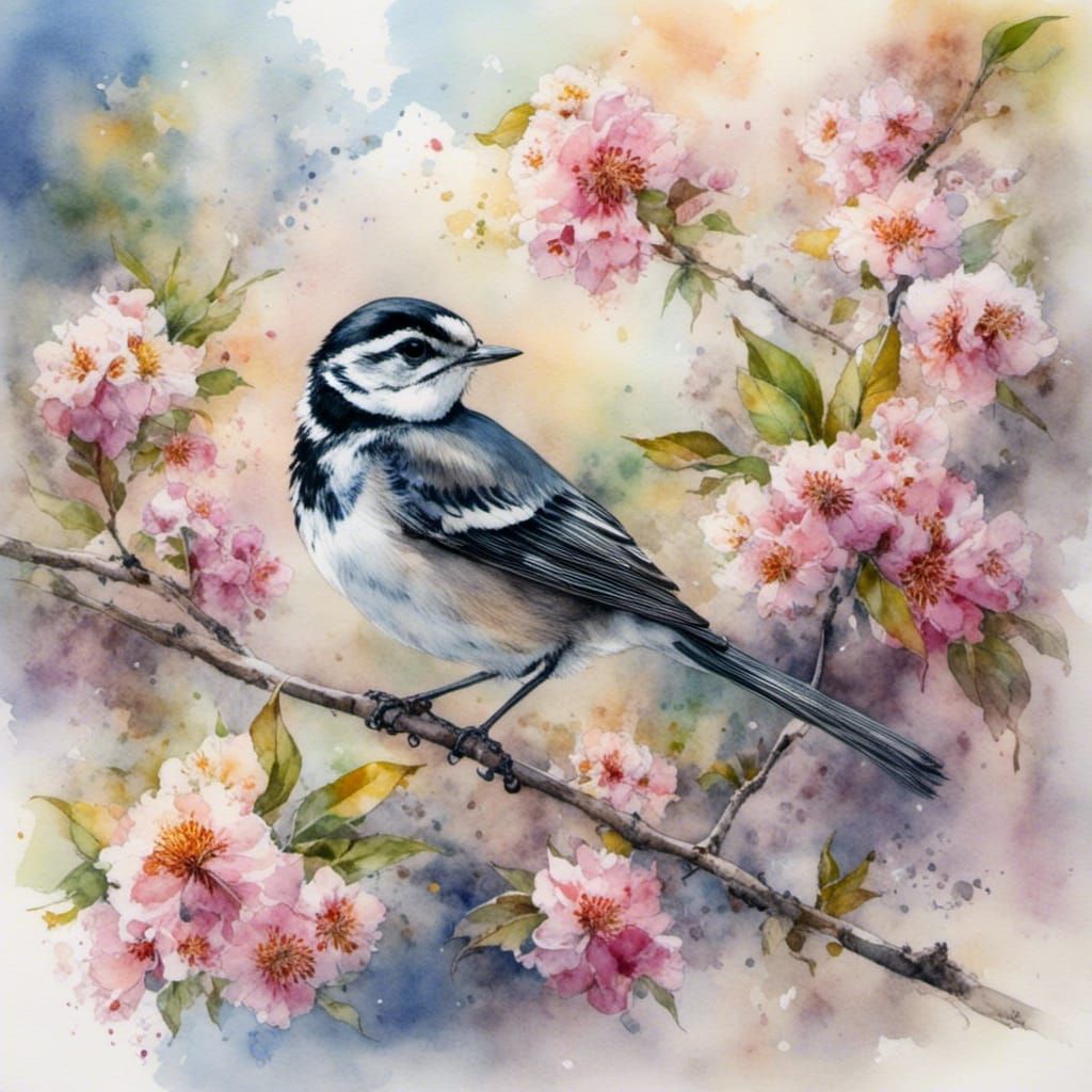 A pied wagtail