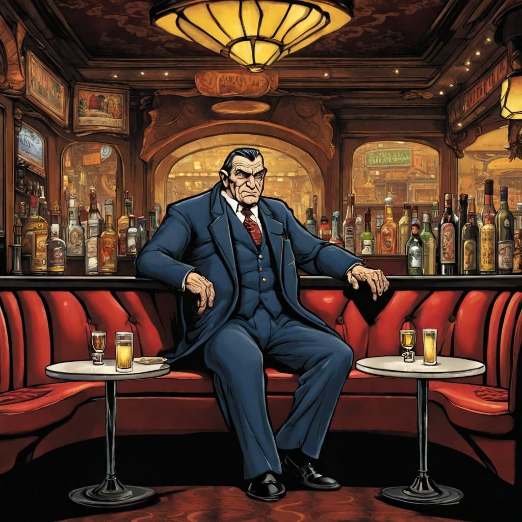 The Giant Mafia Boss in Fantasy Restaurant