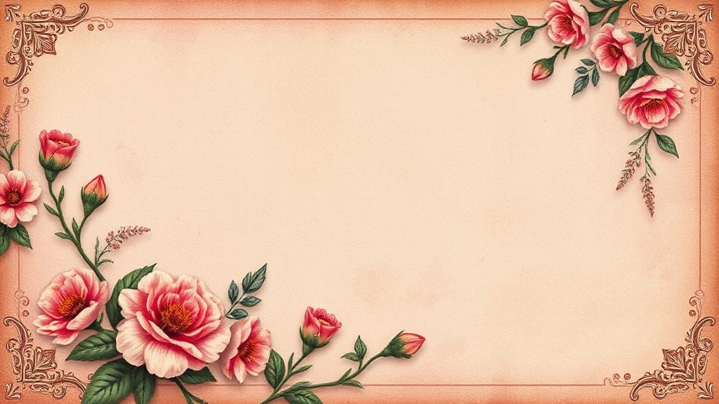 Romantic Floral Fantasy in Vintage Style