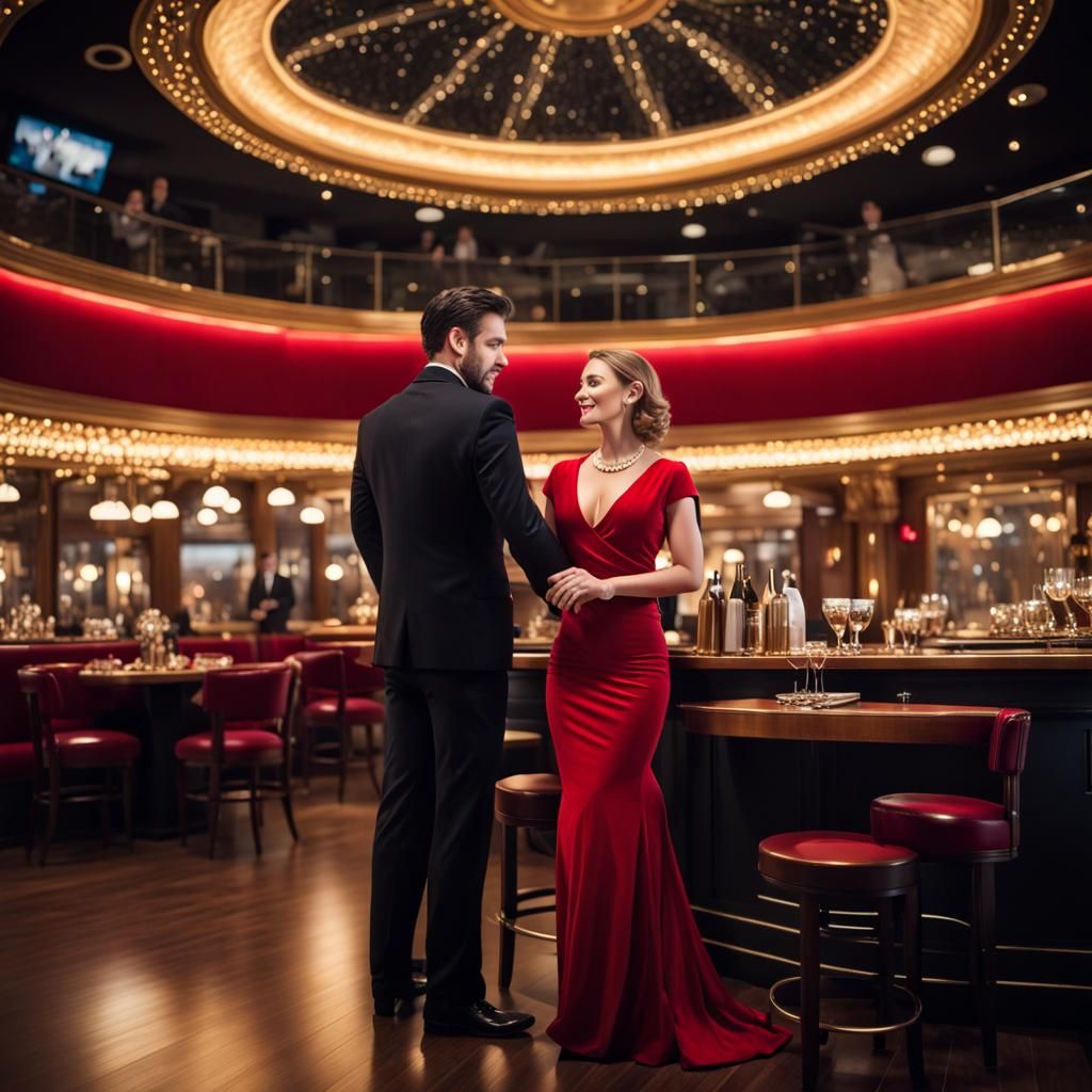 Romantic Restaurant Scene Inspired by Titanic Movie