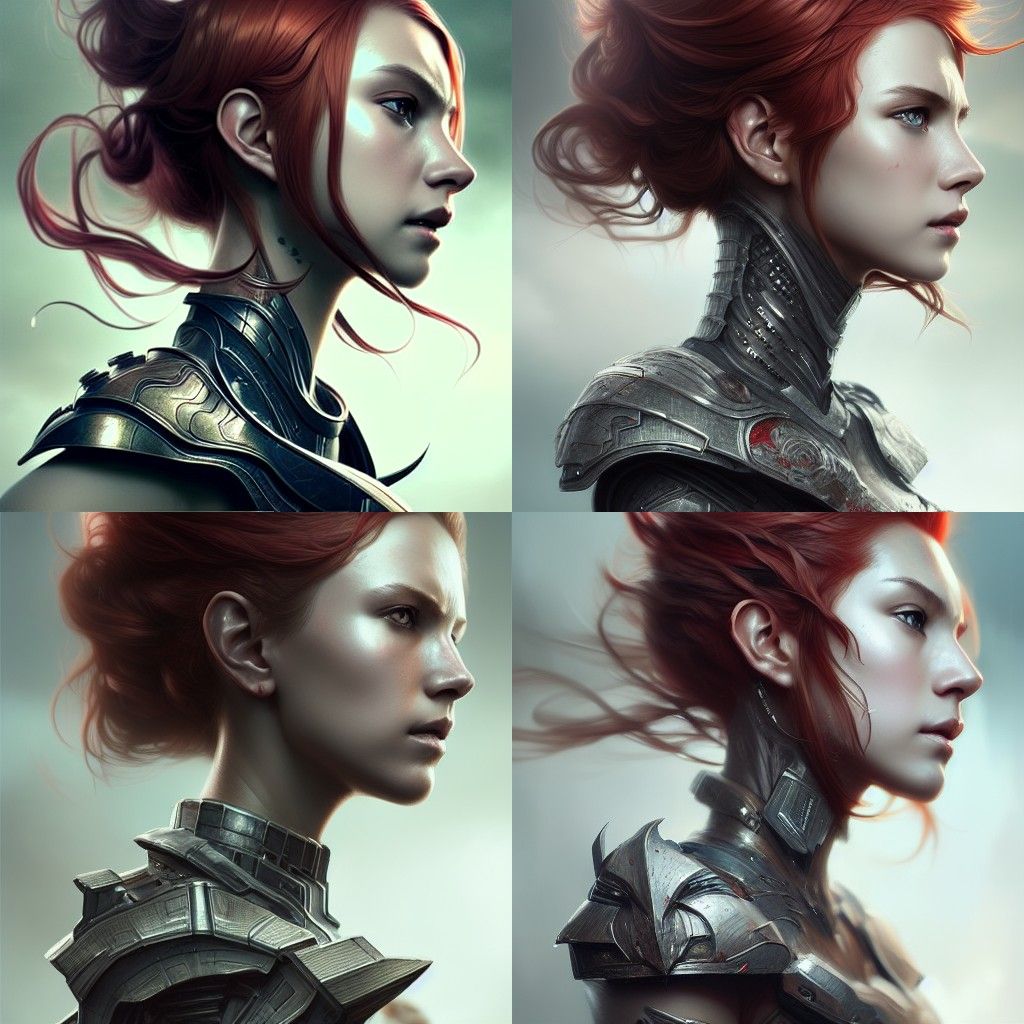 Armored Warrior with Scar in Hyper-Realistic Style