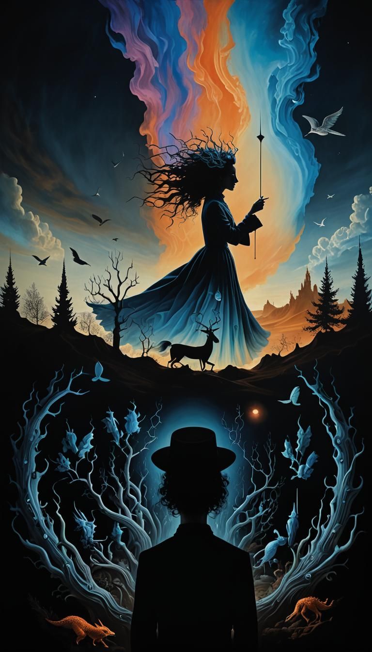 Surreal Dream Recollection in Organicpunk Biometric Style