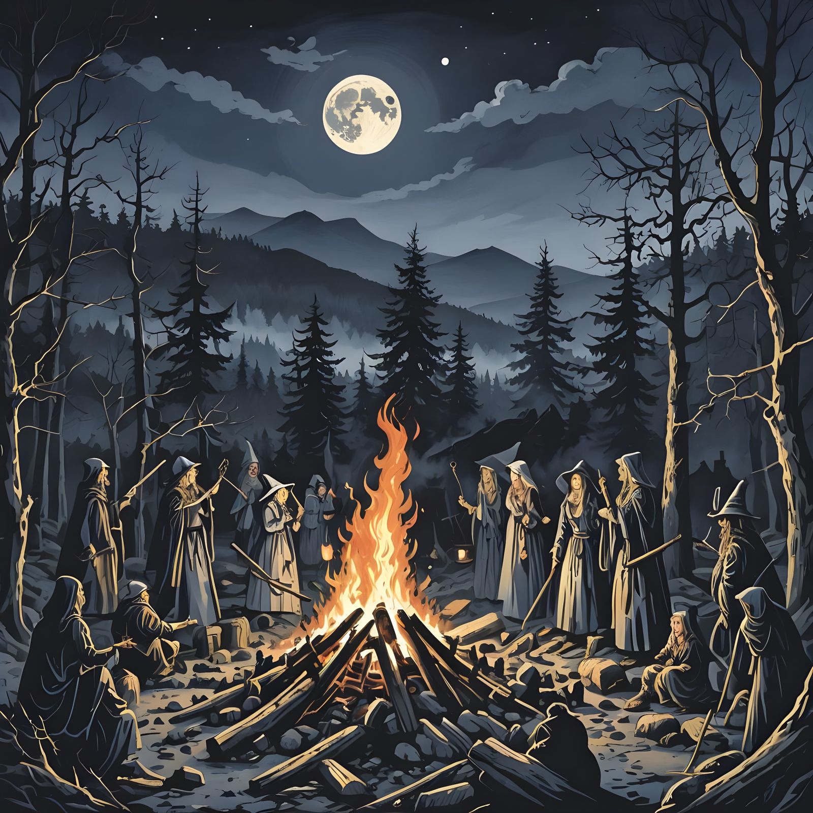 Witches Celebrate Walpurgisnacht in the Harz Mountains