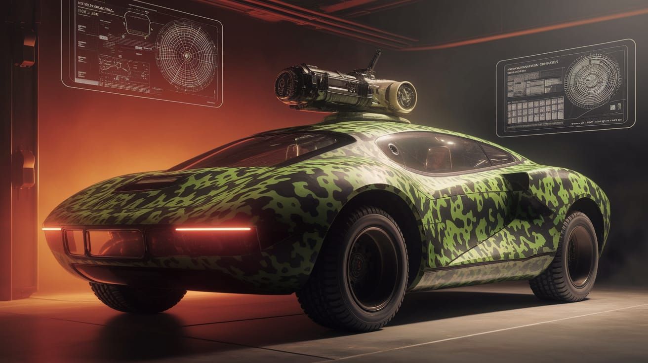 Hyperalloy Battle Vehicle Concept Design in 3D Rendering