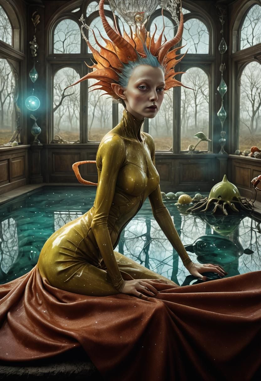 Surreal Alien Life in a Magical Landscape