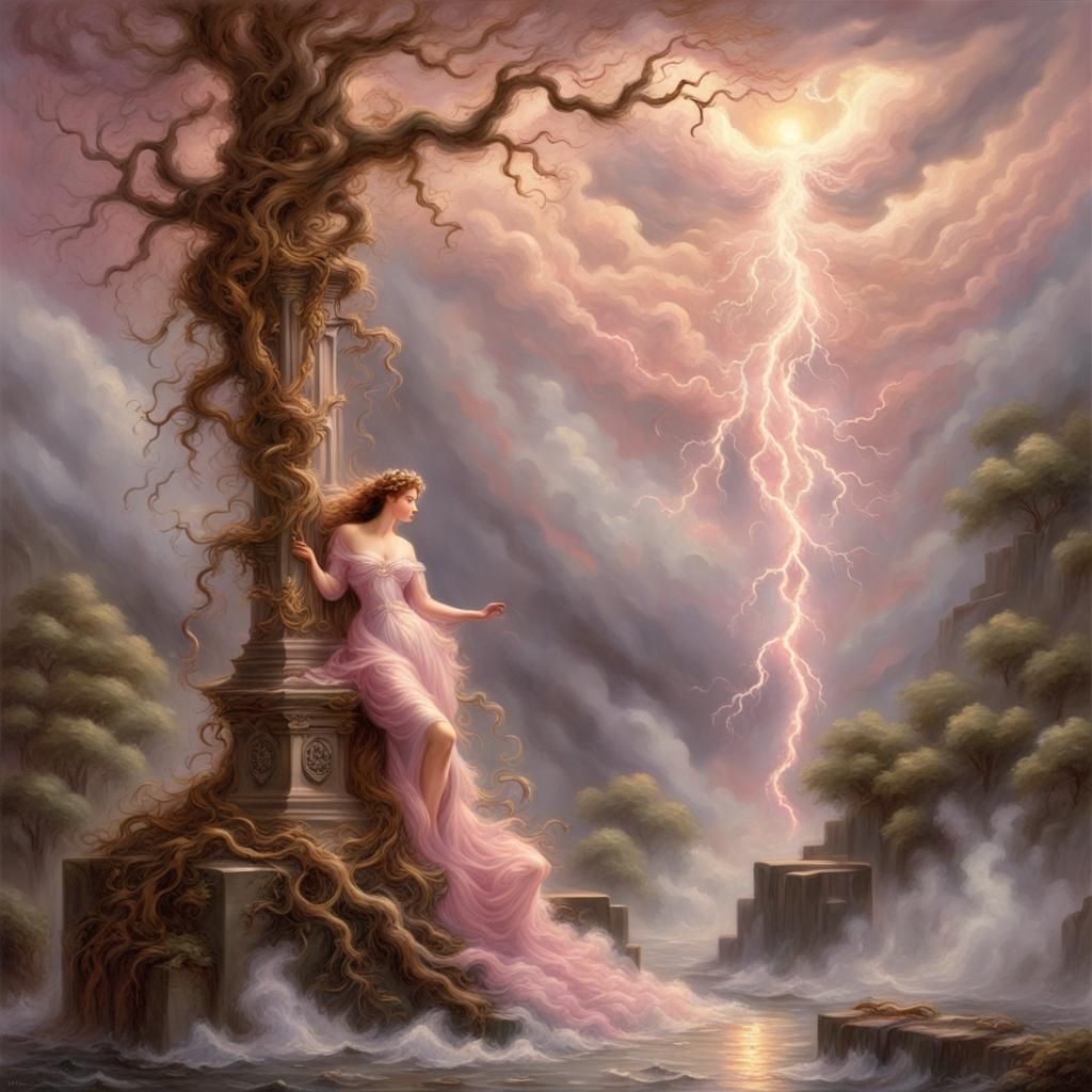 Baroque Science Fantasy Goddess of Air