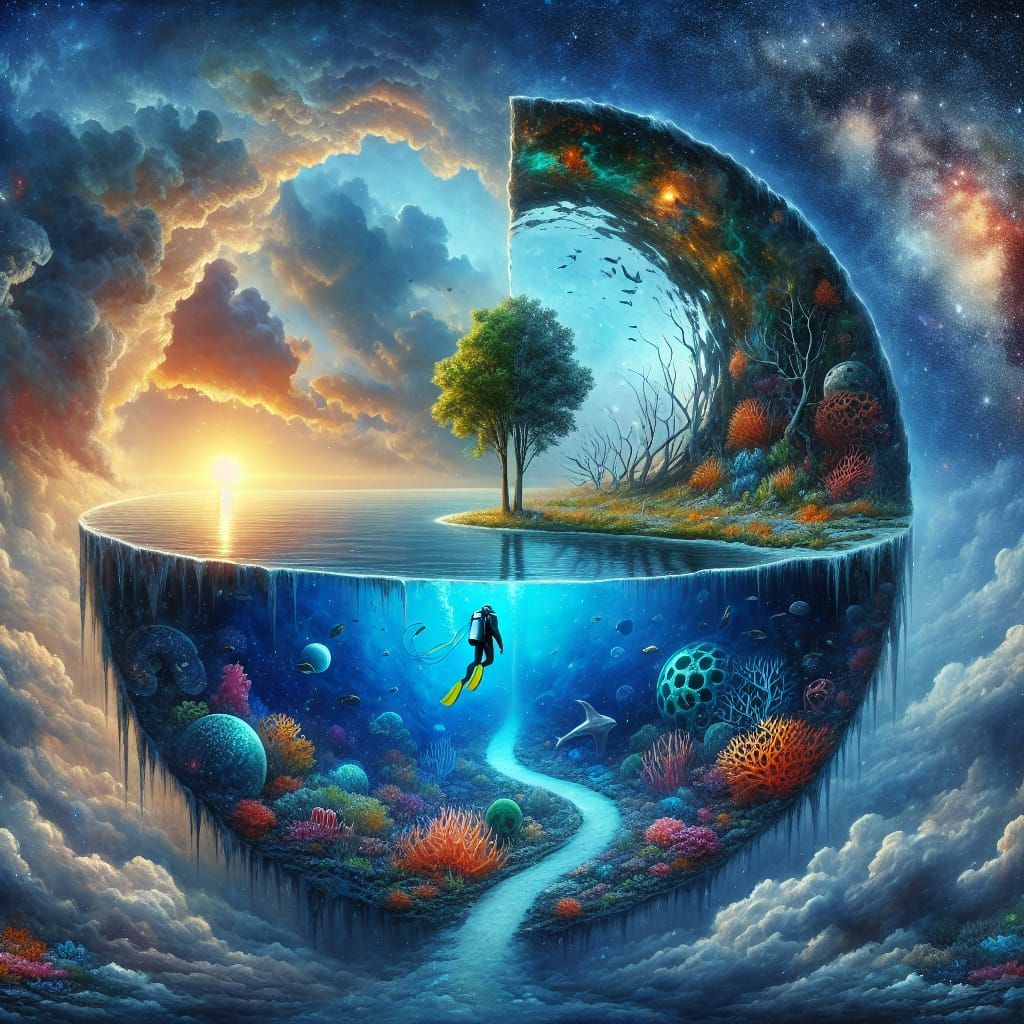Surreal undersea world