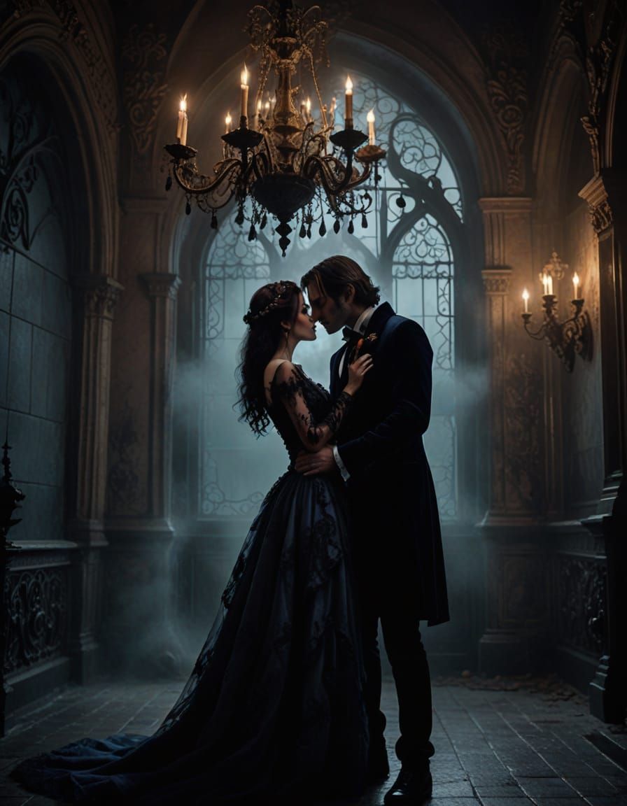Ethereal Gothic Romance in Soft Focus