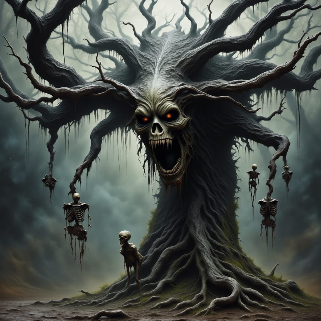 Gnarled Tree Consumes All in its Path