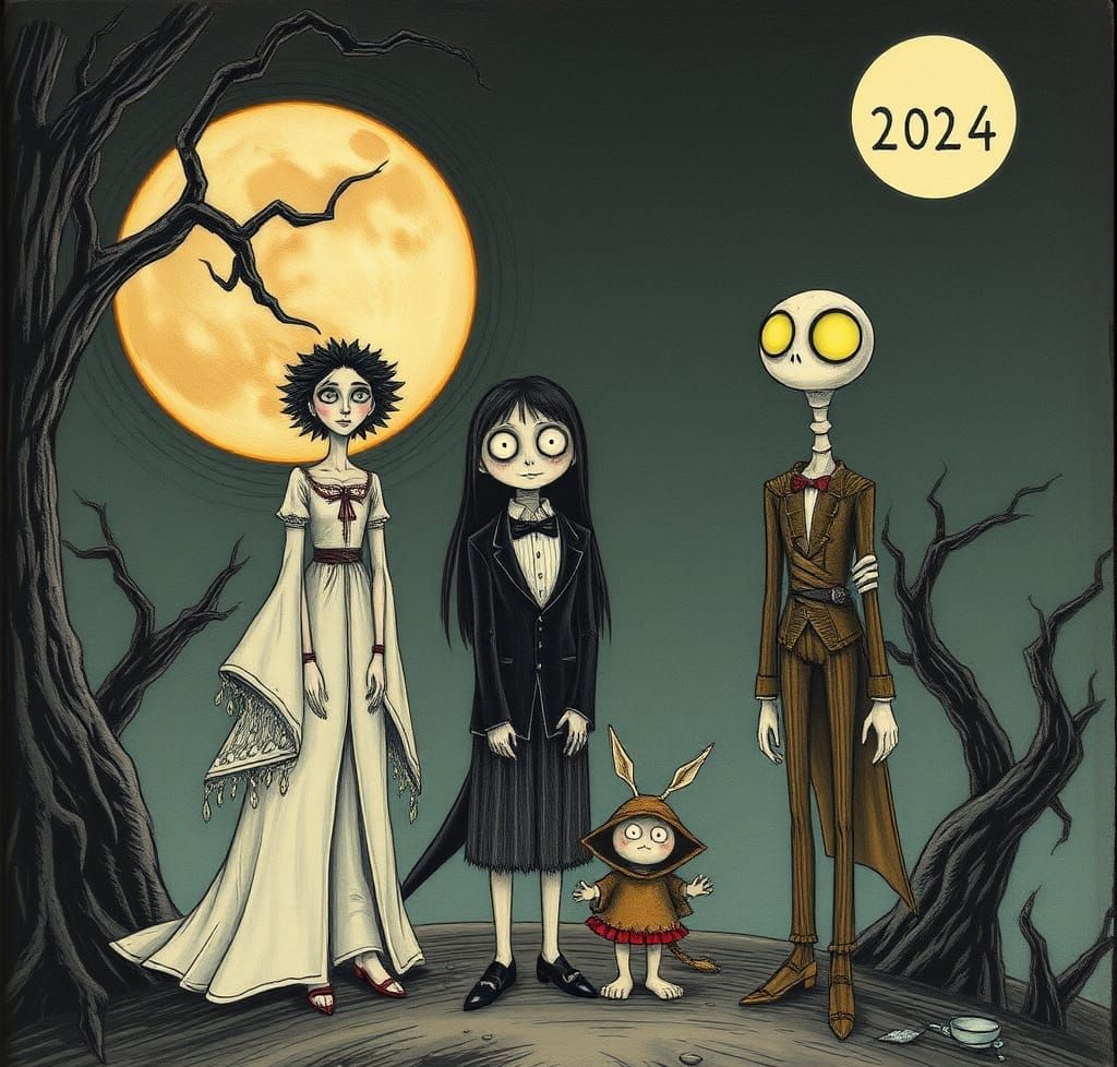 Dark Fantasy Character in Gothic Setting