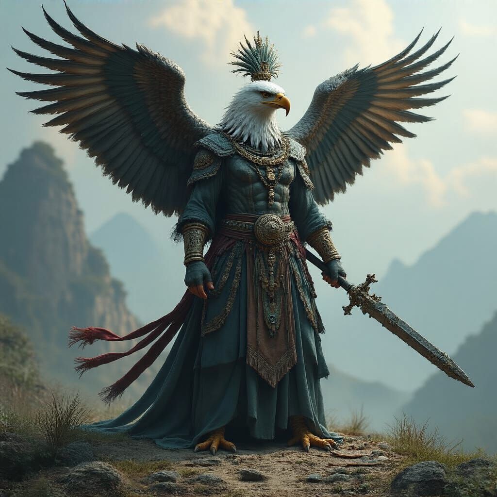 Eagle-Headed God of Authority, Protection and Wisdom