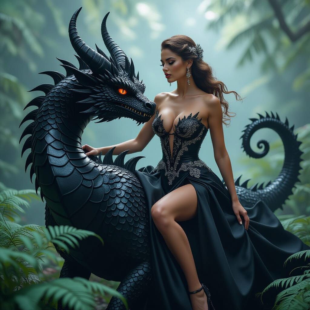 Scarlett O'Hara Rides a Demon in Fantasy Art