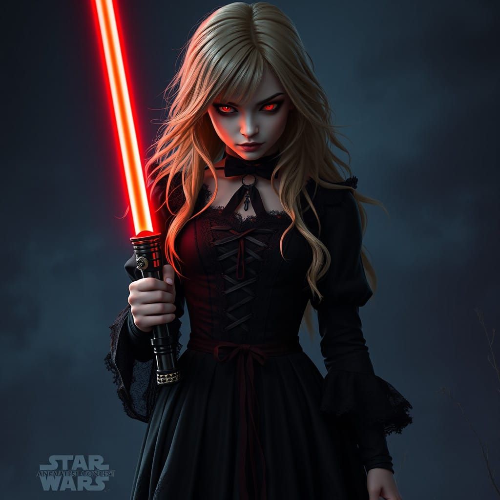 Dark Fantasy Alice Liddell in Victorian Style