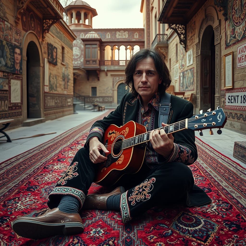 Gram Parsons in Azerbaijan, Illustrated Folk Art