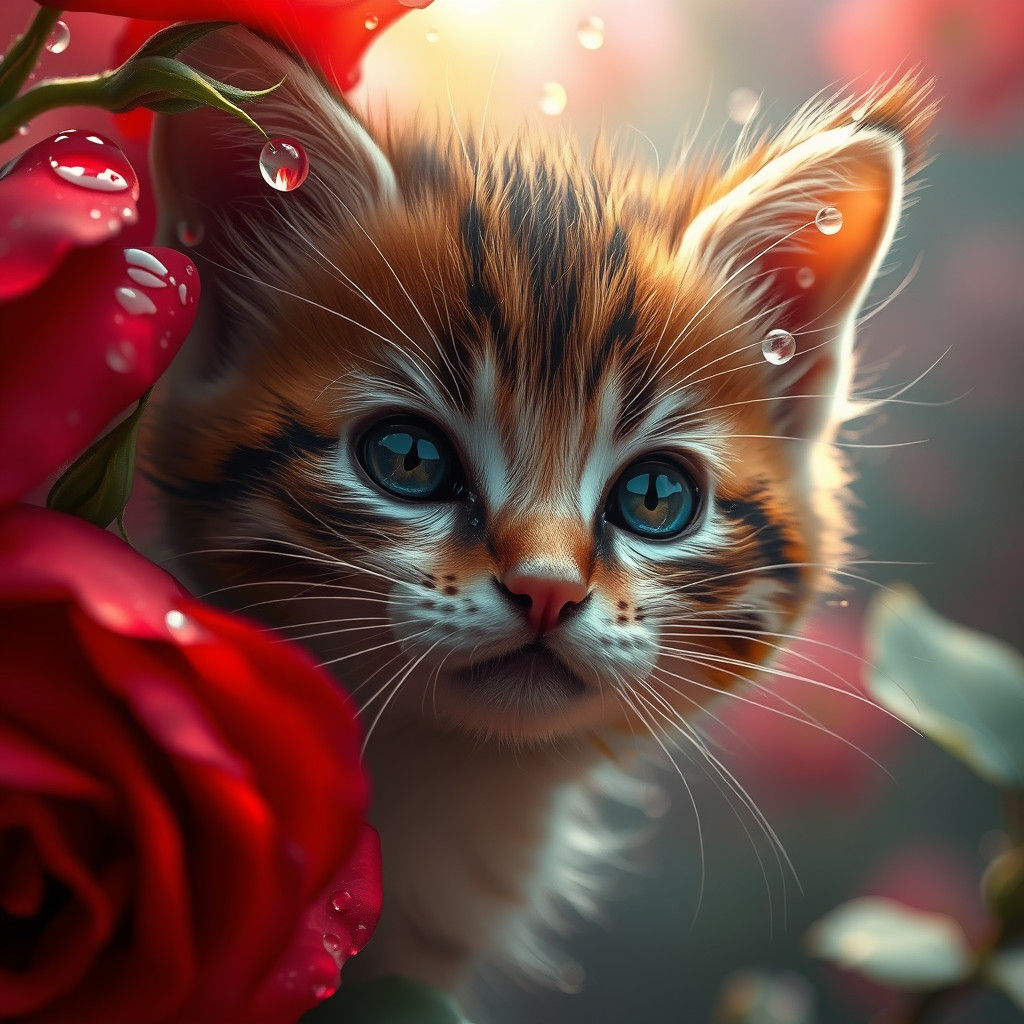 Raindrops, Roses, and Kitten Whiskers: Hyperrealistic Matte ...