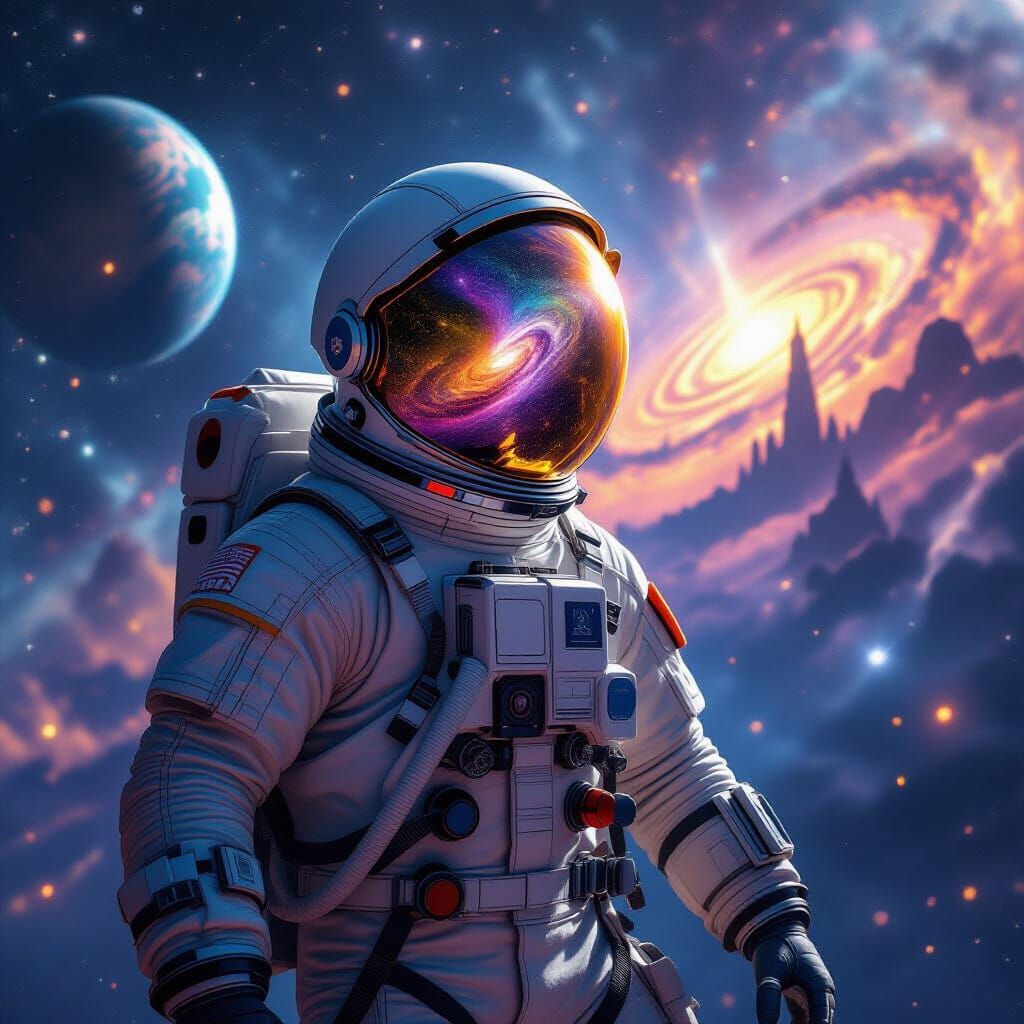 Astronaut Adrift Among Ancient Alien Worlds