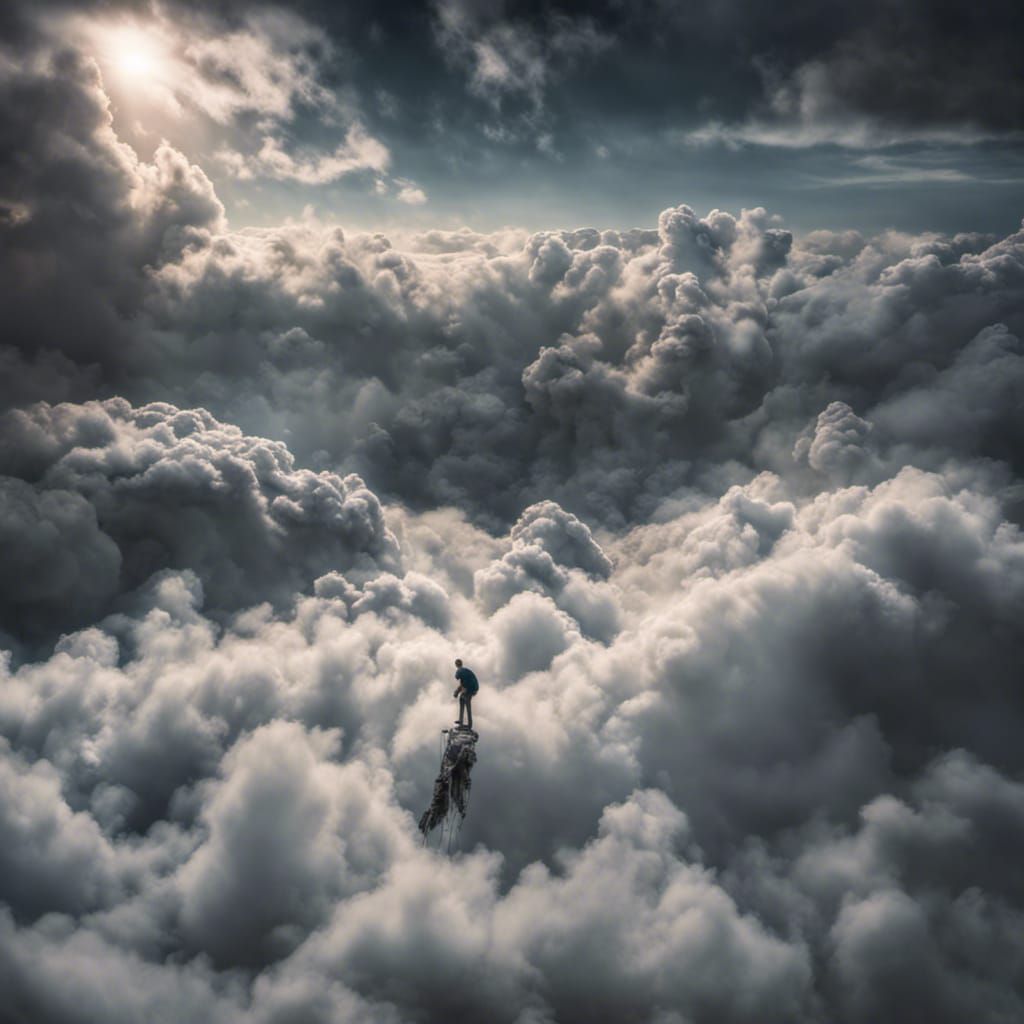 Hyperrealistic Dive Into The Clouds