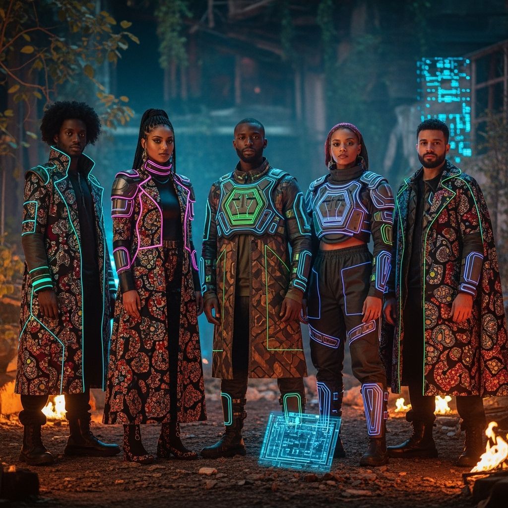 Afrofuturistic Friends in Reclaimed Urban Jungle