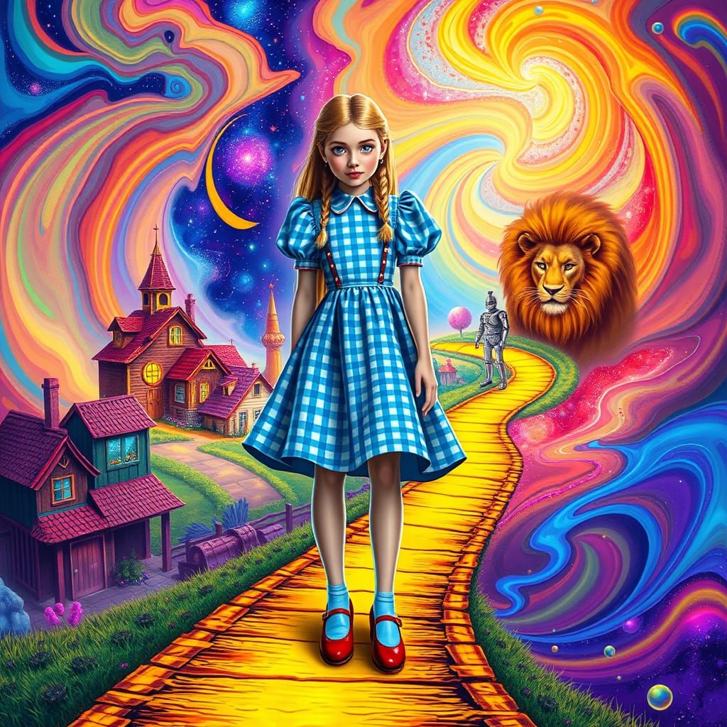 Cosmic Steampunk Wizard of Oz Dreamscape