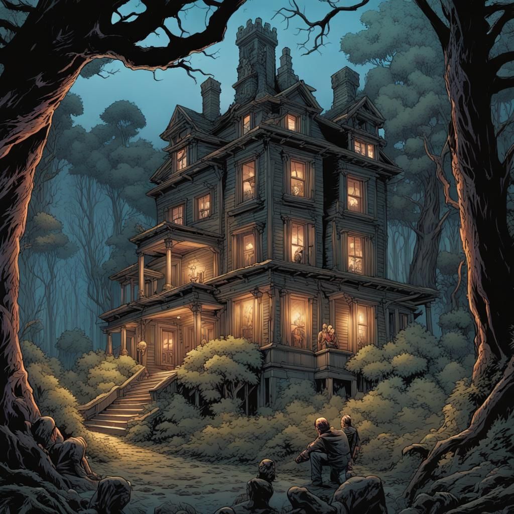 Haunted Mansion Discovered: Comic Book Art Style