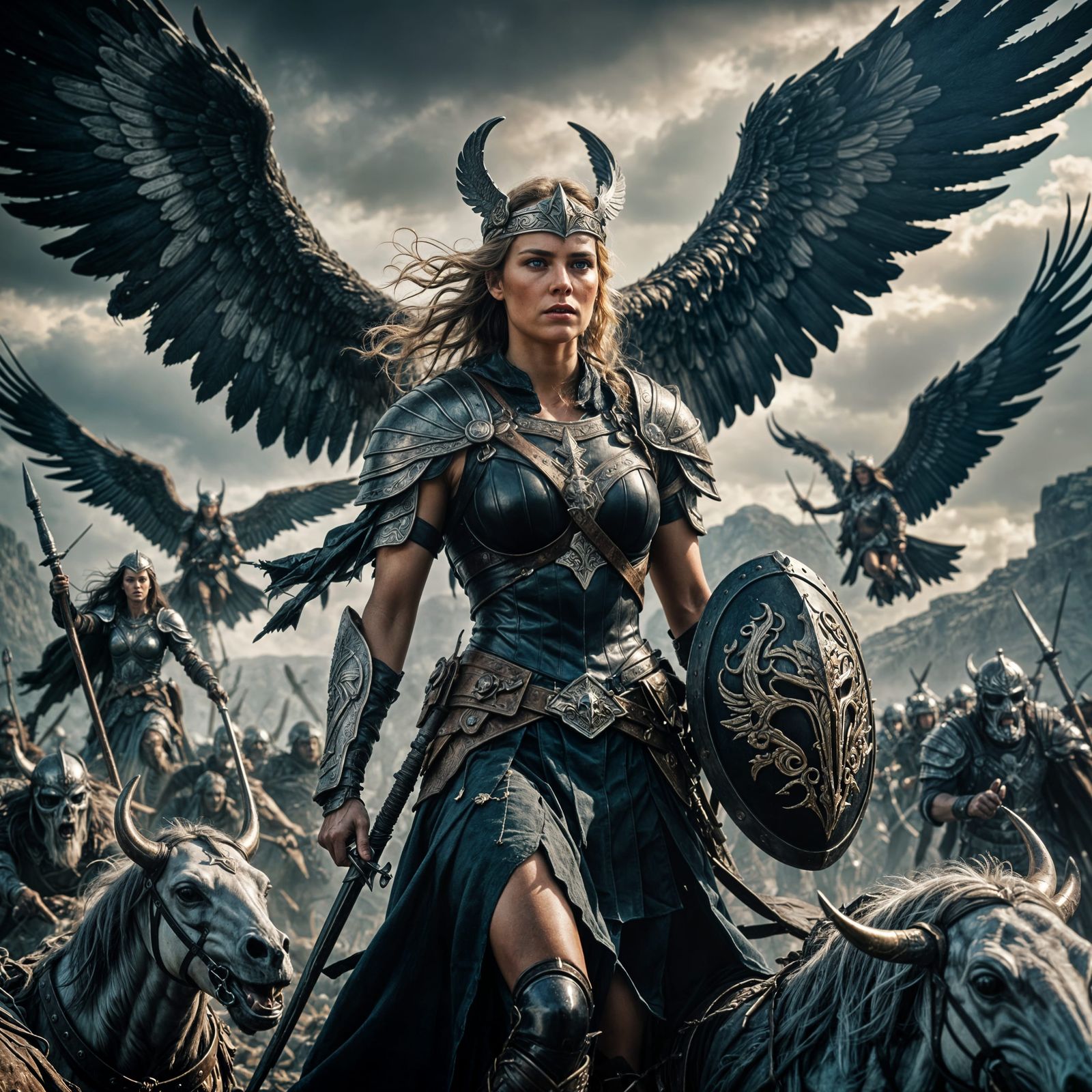 Valkyrie Guiding Souls to Valhalla