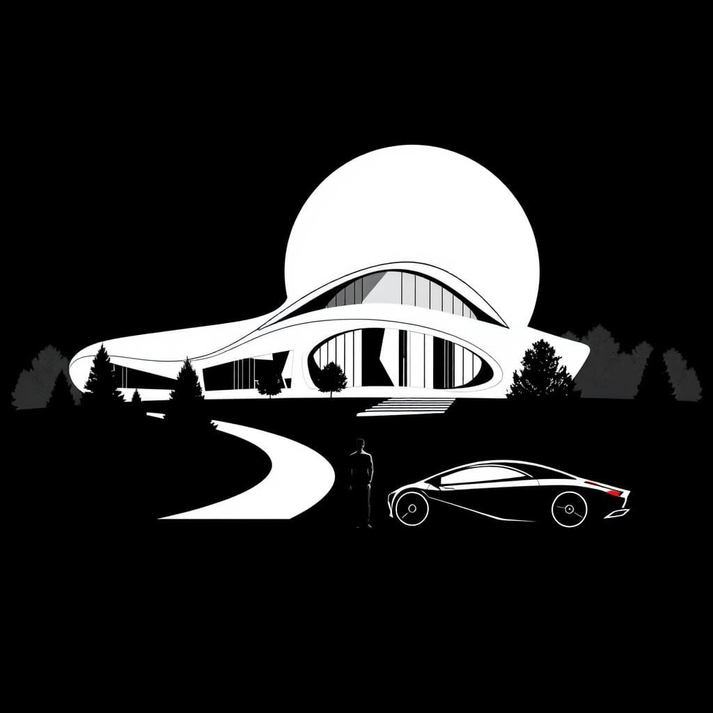 Futuristic House in Parametric Style