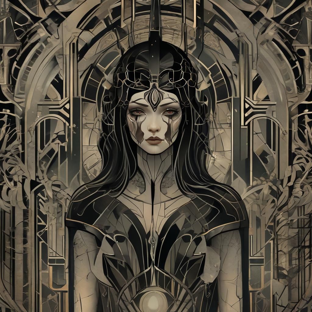 Grimdark Art Deco Style Image