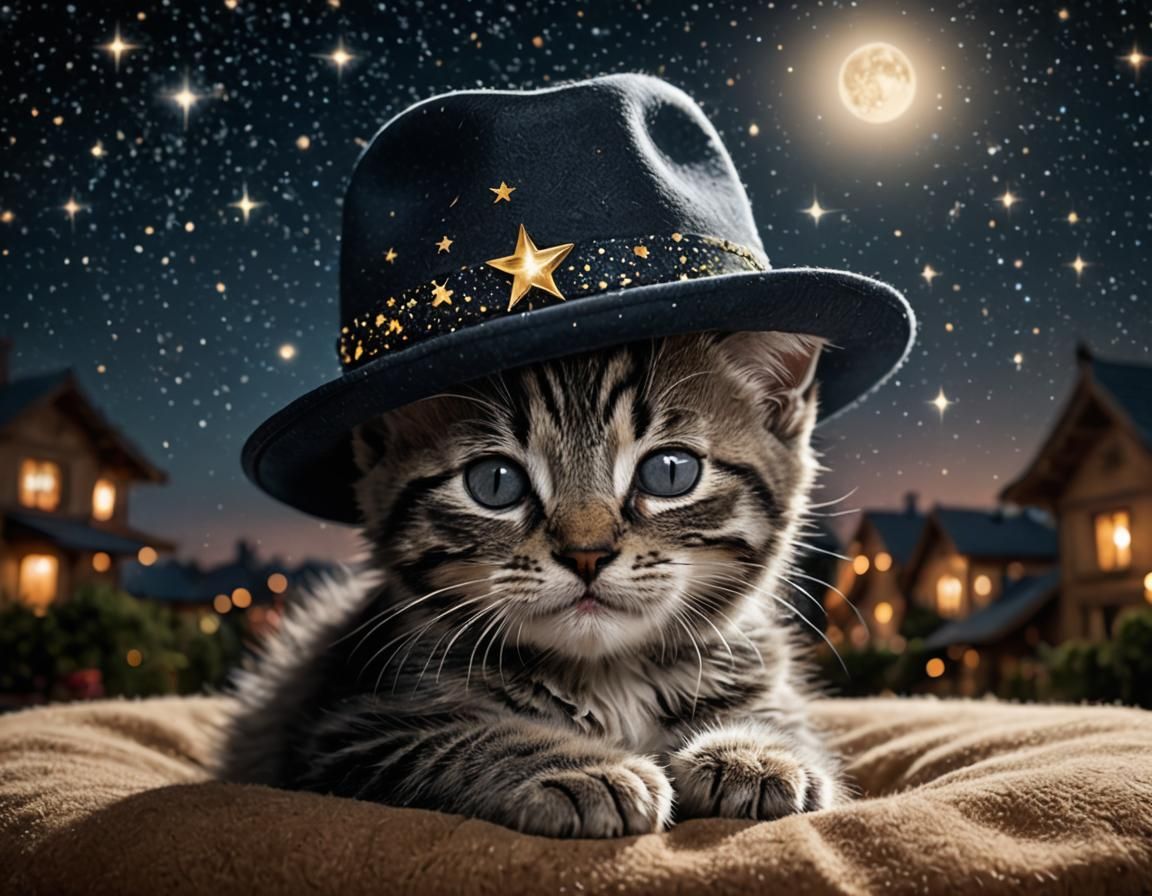 Fly me to the Moon... ops it was Frank Sinatra hat🐱🎩🌕