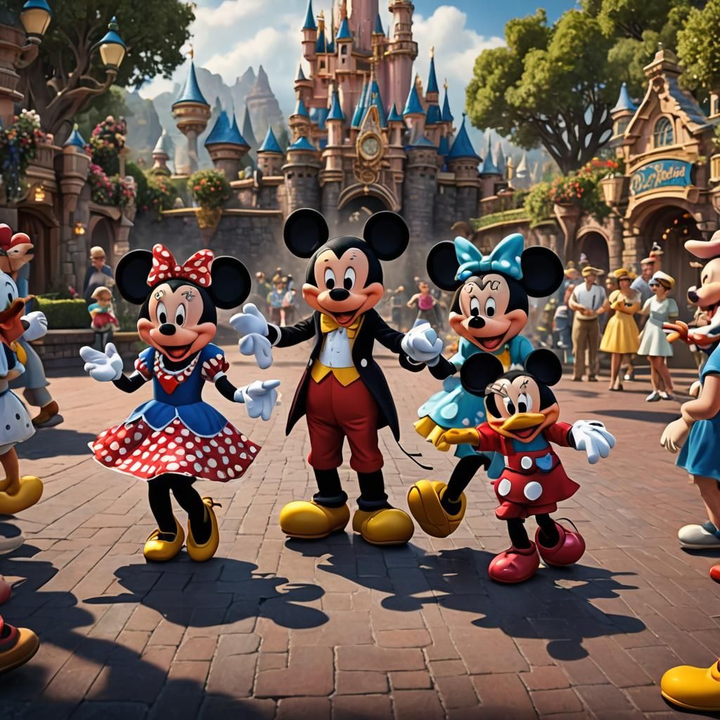 Minnie and Mickey Dance at Disneyland