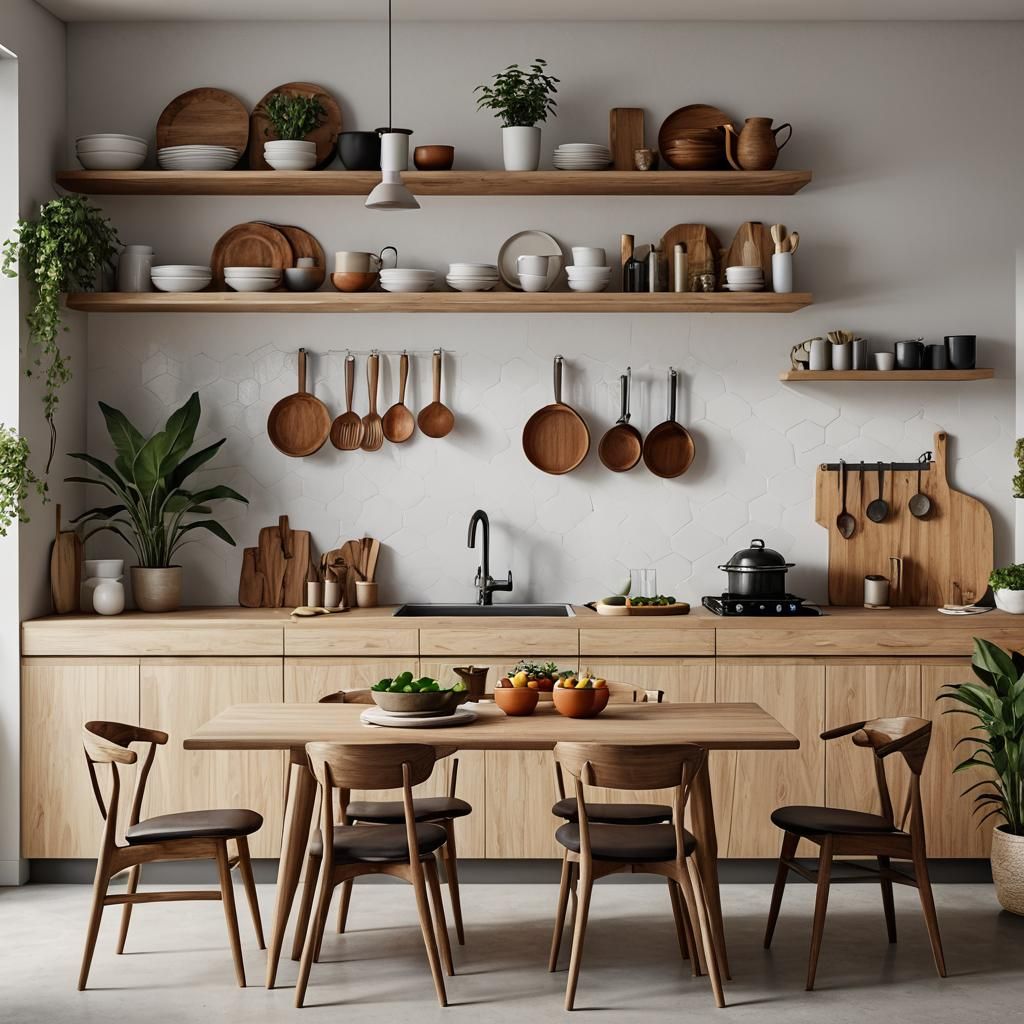 Minimalist African-Inspired Kitchen Design