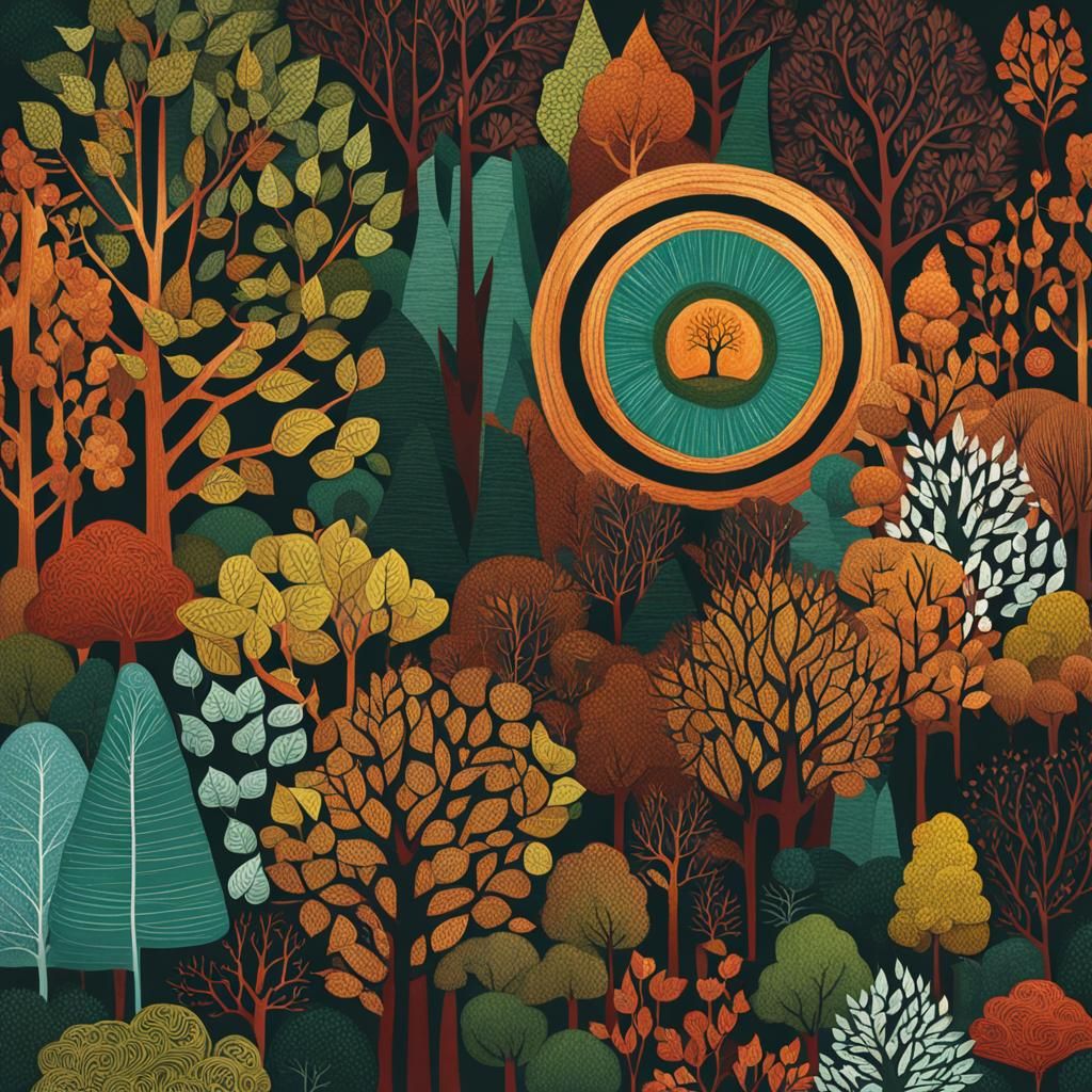 AI Generated Image of Trees