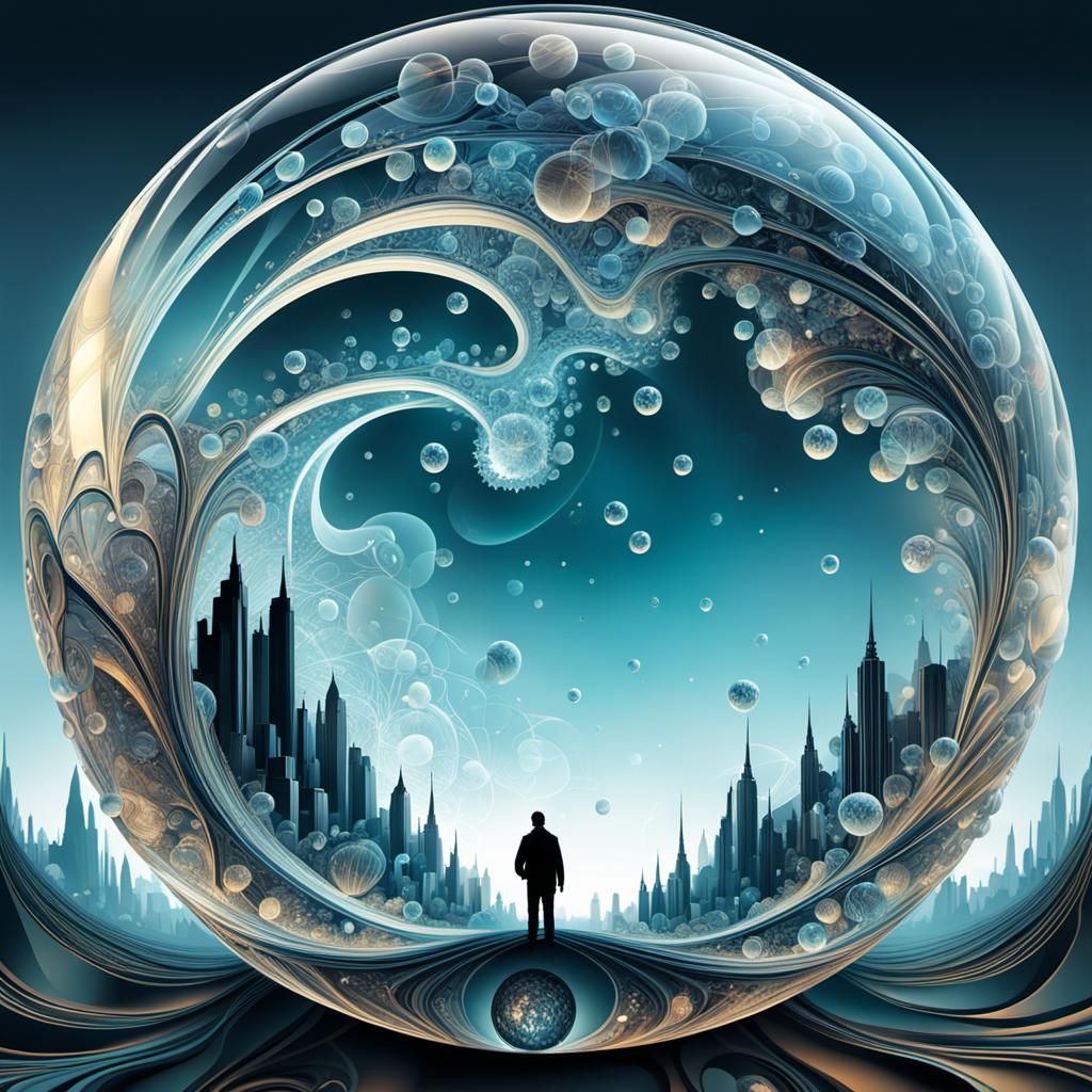 Crystal Ball Reveals Upside-Down Cityscape