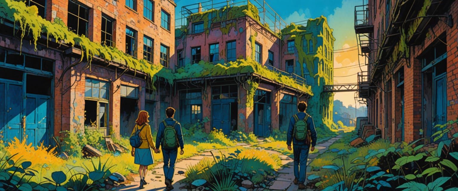 Comic Book Style: Exploring Abandoned Factory District