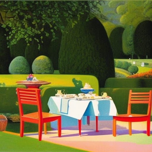 Victoria Sponge Cake: Pop Art Afternoon Tea