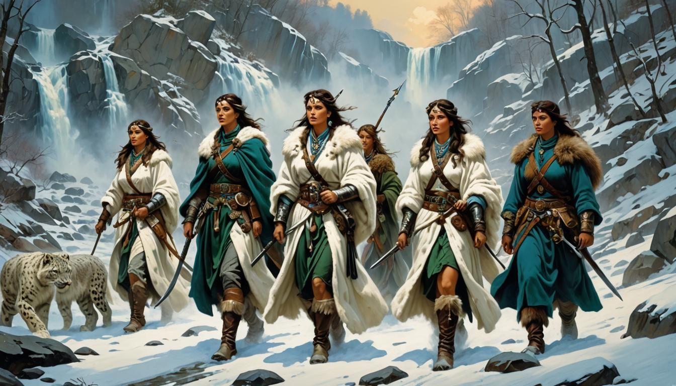 Warrior Women Journey with Snow Leopard