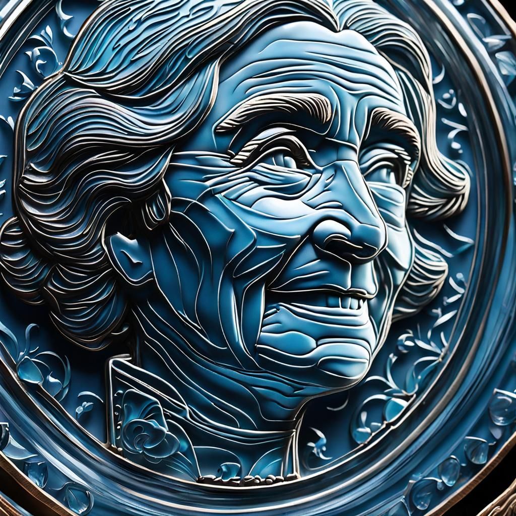 “An epic close of an extremely detailed carving of glass of a DreamWorks style Helen Keller”

“Movie style, 16k resoluti...
