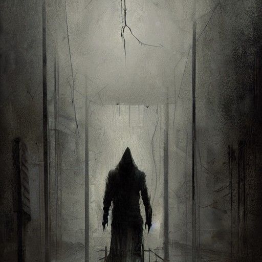 Sinister Silent Hill Image in the Style of Rutkowski