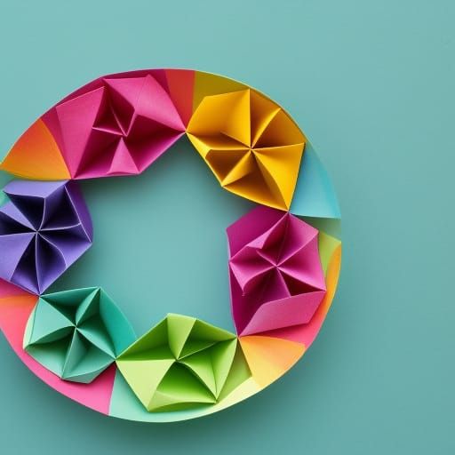 Origami Fruit Bowl Papercraft Still Life