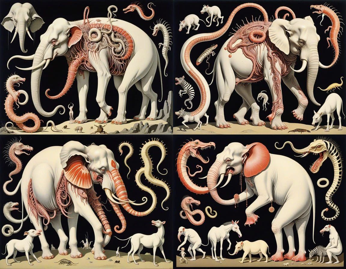 Surrealistic Nightmare of Twisted Zoological Abominations