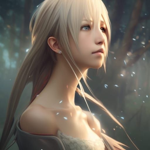 Serah Portrait in Hyperdetailed Fantasy Art Style