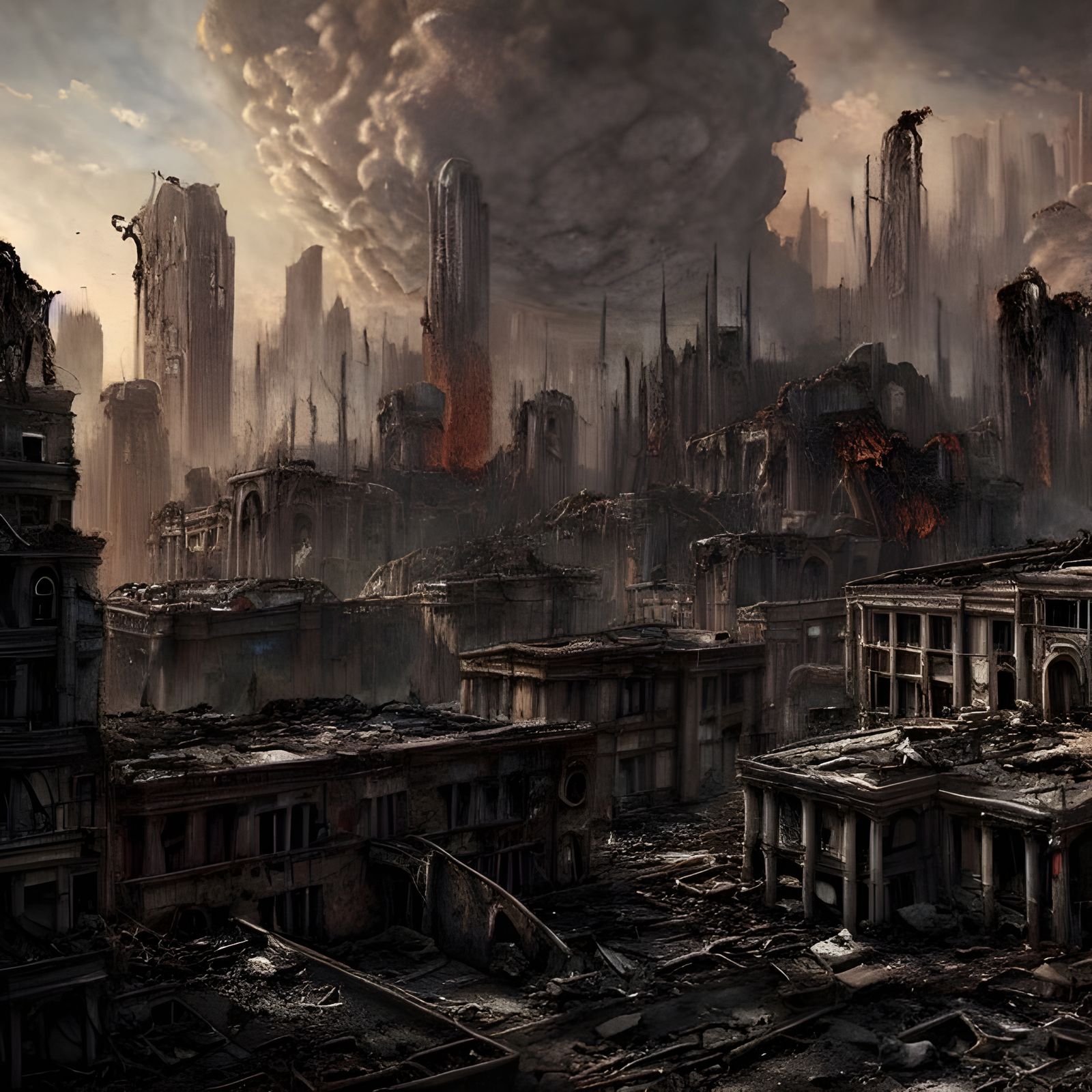 Dystopian Post-Apocalyptic City Ruins in Unreal Engine 5