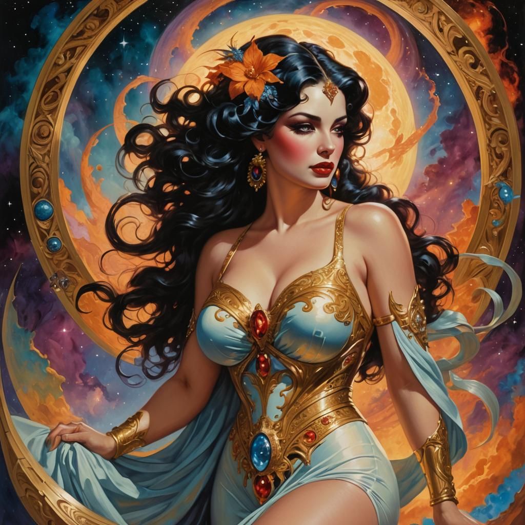Gorgeous Woman in Boris Vallejo Style