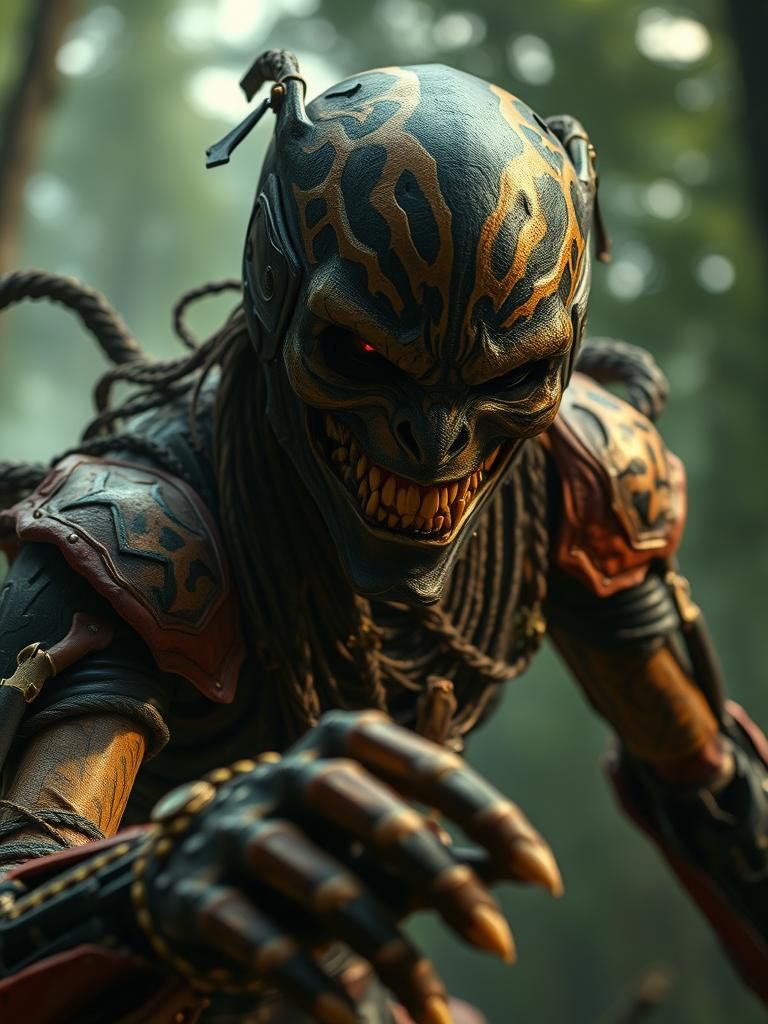 Subhuman Serial Killer Attacks Villagers in Horror Film Stil...