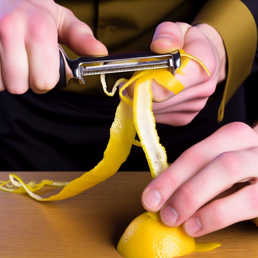 Bartender's Lemon Zest Artistry: Aromatic Cocktail Preparati...