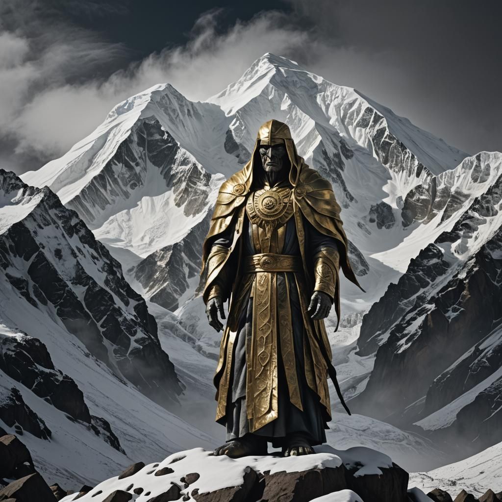 Guardian Spirit of Cerro Illimani in Surreal Style