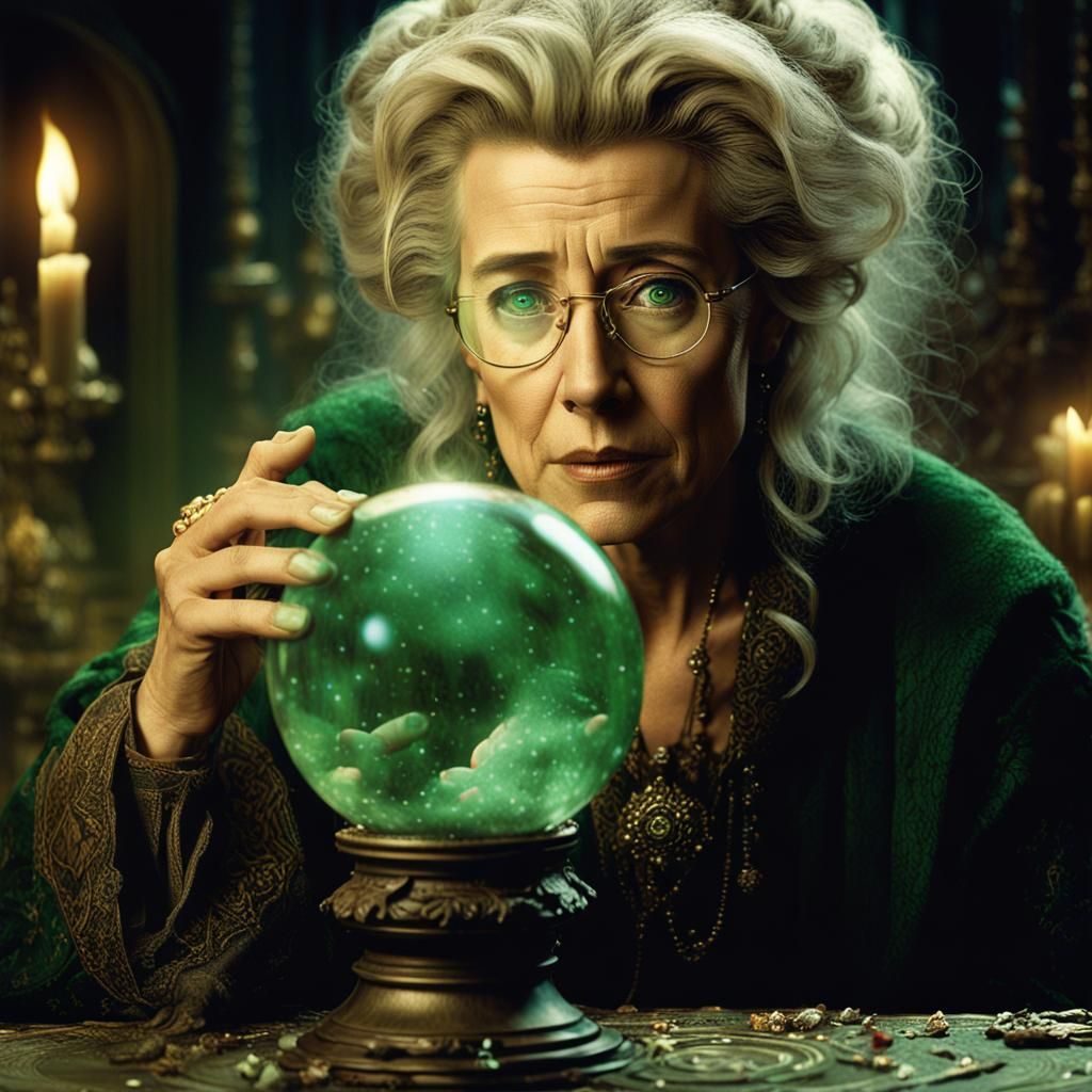 Emma Thompson as a Young Witch Seer