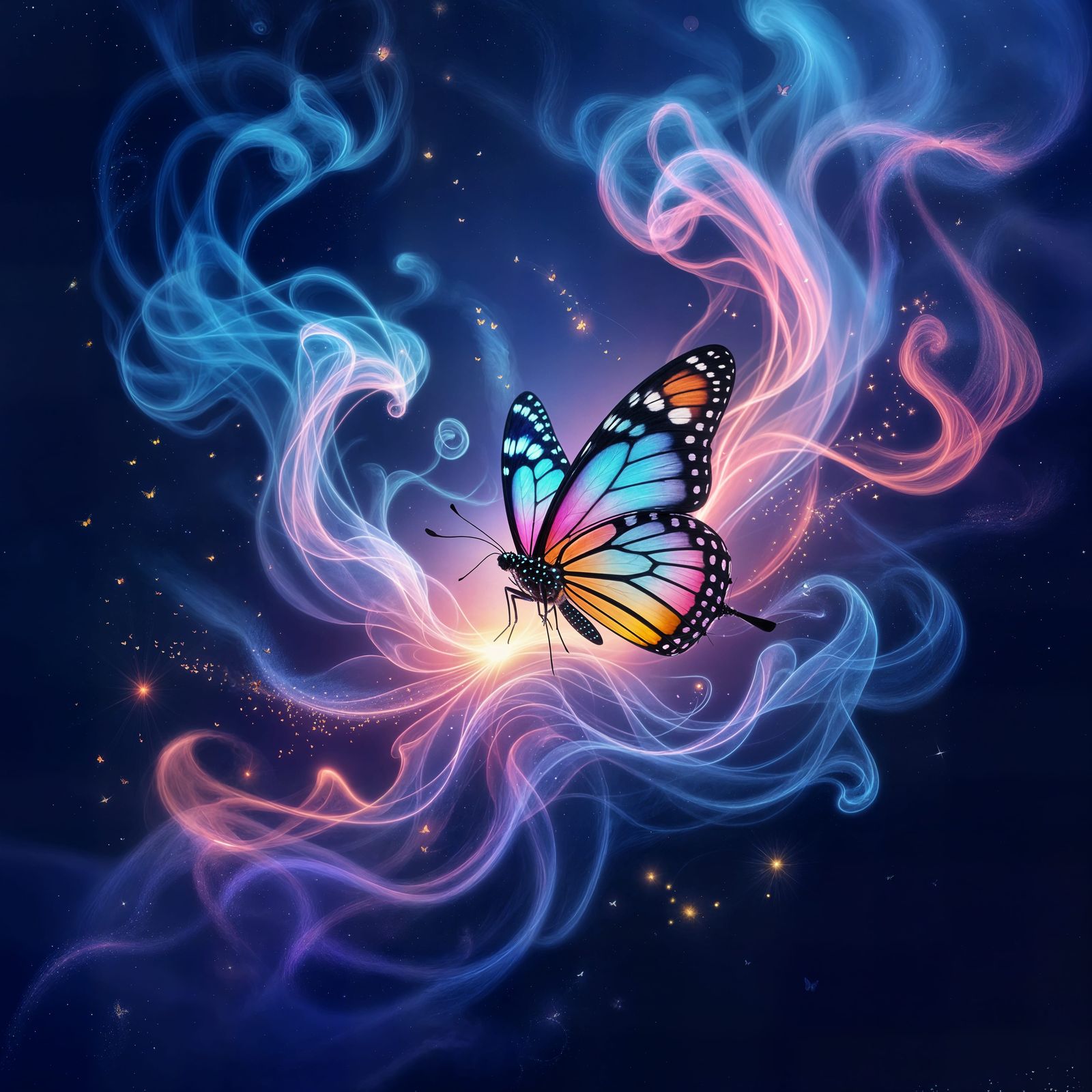 Surreal Butterfly Escapes in Ethereal Dreamscape